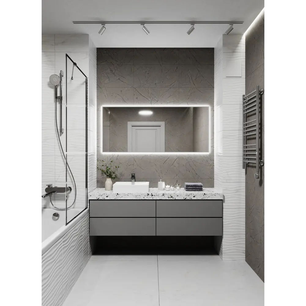 Фото 4 Зеркало со встроенной подсветкой One mirror 14060ссх 60x140 см Фото 4 Зеркало со встроенной подсветкой One mirror 14060ссх 60x140 см