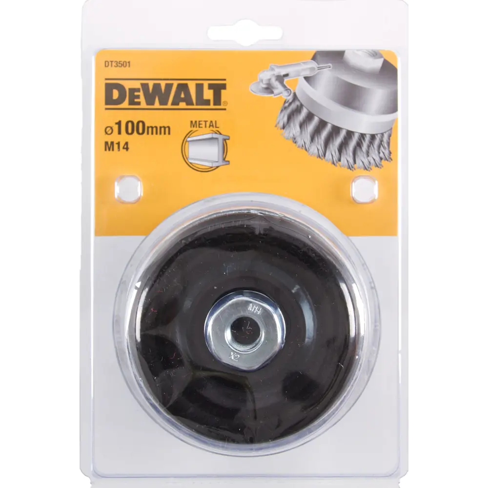 Фото Кордщетка чашка для УШМ Dewalt DT3501-QZ 24x100 мм