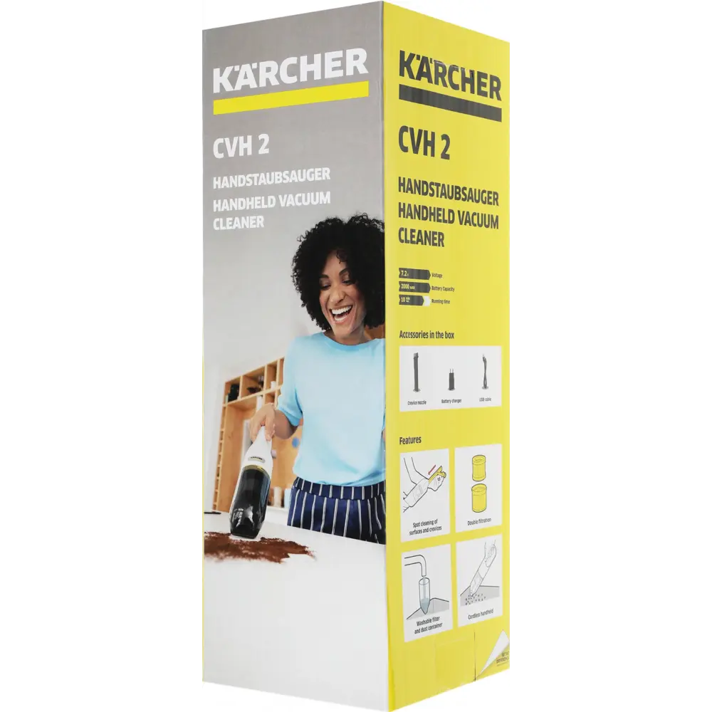 Фото 11 Пылесос портативный Karcher 1.198-330.0 1.1 л 220 Вт цвет белый Фото 11 Пылесос портативный Karcher 1.198-330.0 1.1 л 220 Вт цвет белый