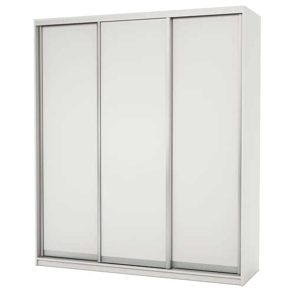 Фото 4 Шкаф-купе Гамма 240x190x60 см 6 полок ЛДСП цвет белый