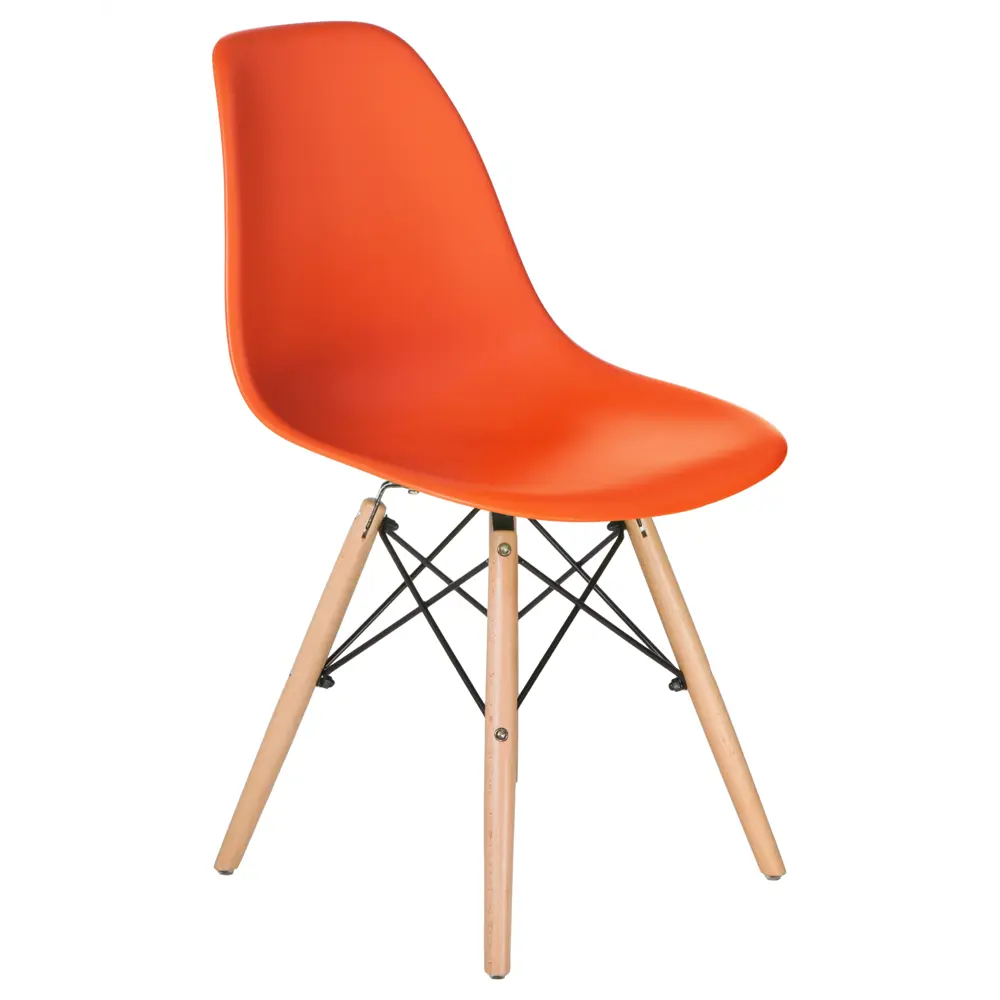 Фото 3 Комплект кухонных стульев 4 шт Dobrin Dsw lmzl-pp638 46x46x53 см пластик цвет оранжевый Фото 3 Комплект кухонных стульев 4 шт Dobrin Dsw lmzl-pp638 46x46x53 см пластик цвет оранжевый