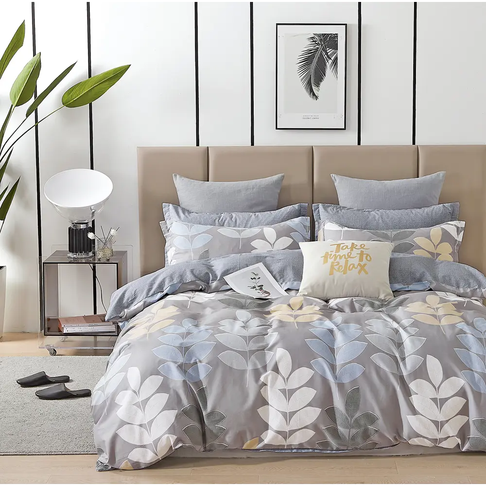 Фото Комплект постельного белья Tango Twill Семейный сатин семейный наволочки 50x70 - 2 шт серый TPIG5-1817-50 Фото Комплект постельного белья Tango Twill Семейный сатин семейный наволочки 50x70 - 2 шт серый TPIG5-1817-50