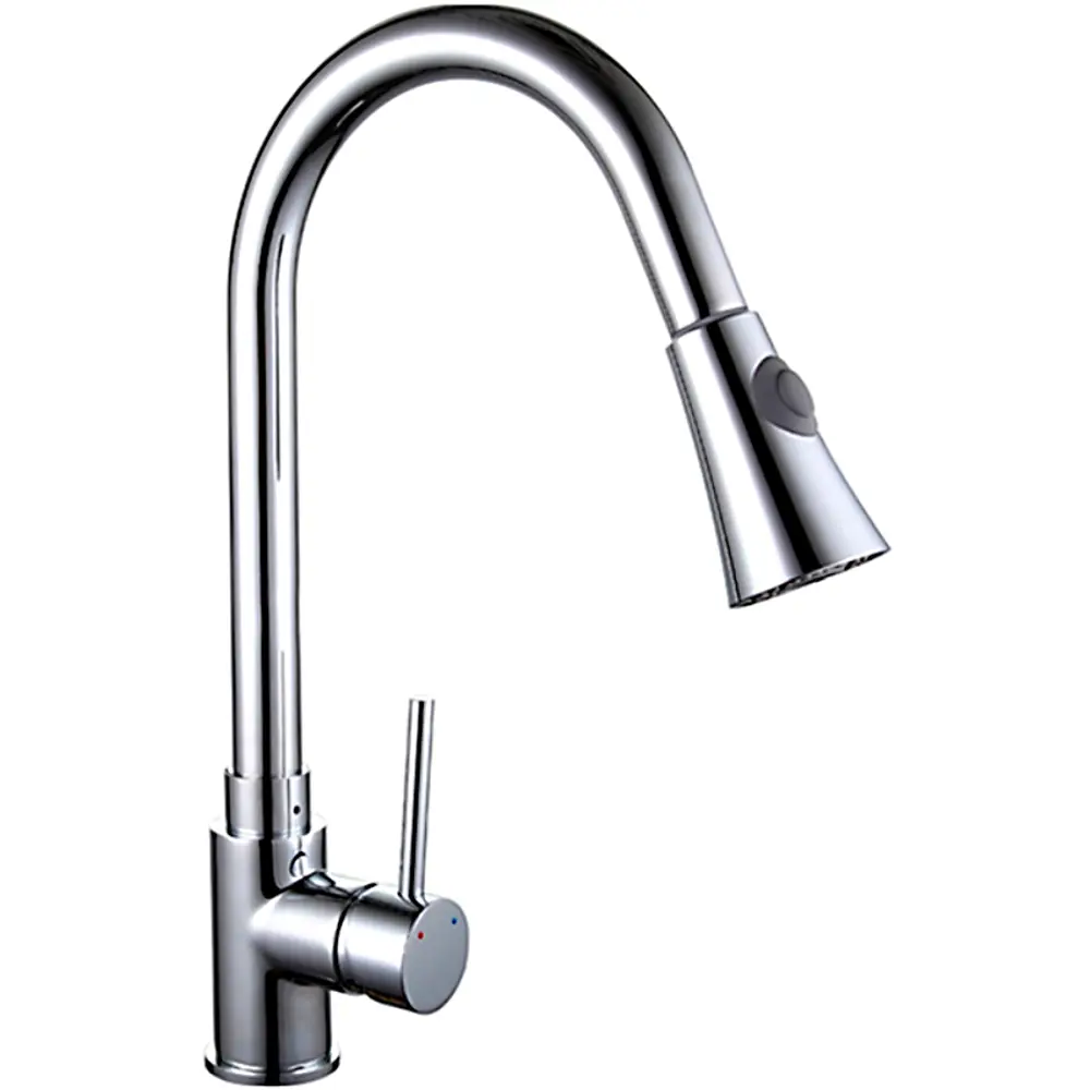 Фото 2 Смеситель для кухни Frap 55282 выдвижной излив 22 см цвет хром Фото 2 Смеситель для кухни Frap 55282 выдвижной излив 22 см цвет хром