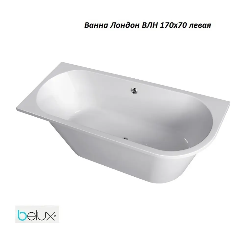 Фото Ванна Belux Лондон ВЛН 170x70L угловая цвет белый Фото Ванна Belux Лондон ВЛН 170x70L угловая цвет белый