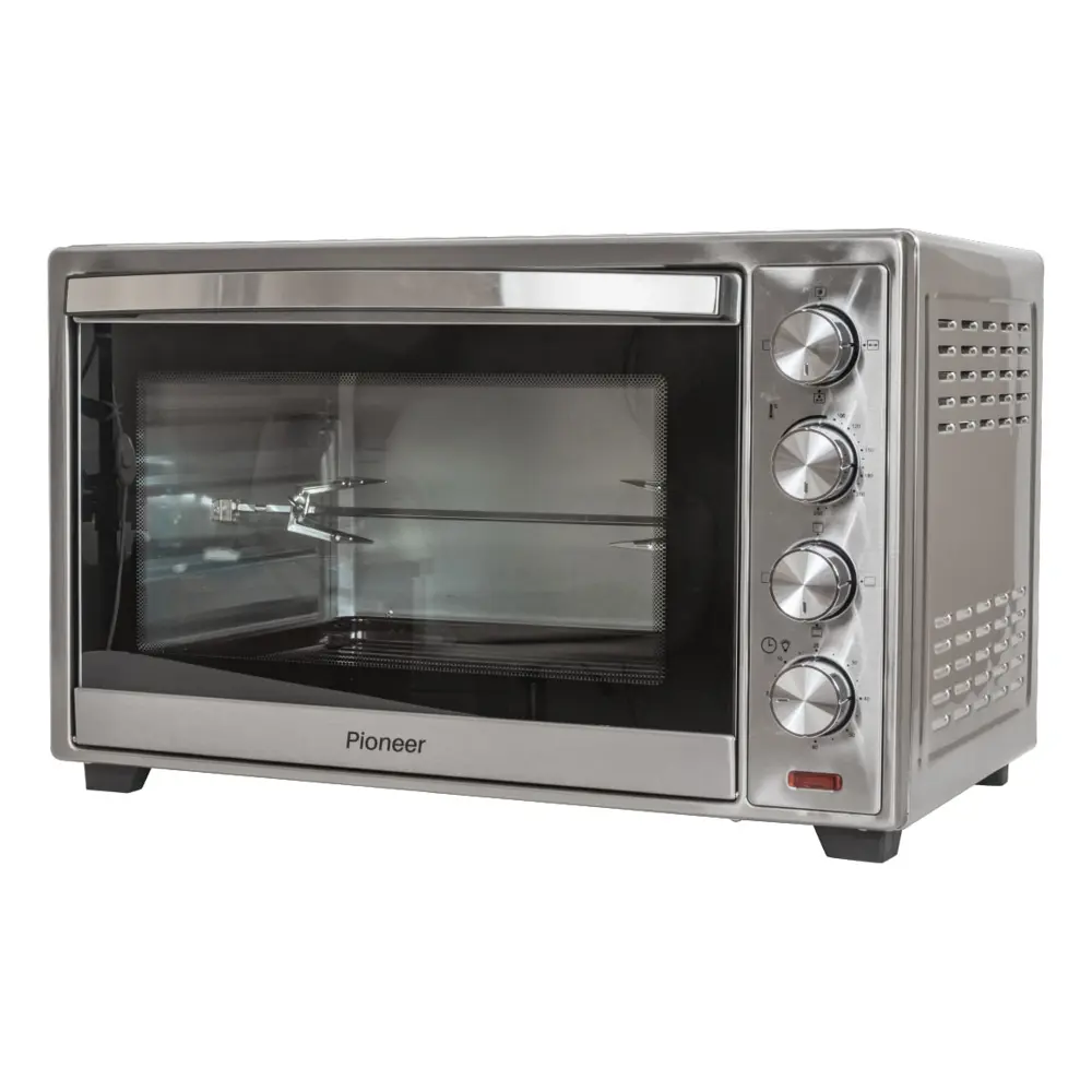 Фото 8 Электропечь 2000 Вт Pioneer 420993 57.5x36x40 см цвет серебристый Фото 8 Электропечь 2000 Вт Pioneer 420993 57.5x36x40 см цвет серебристый