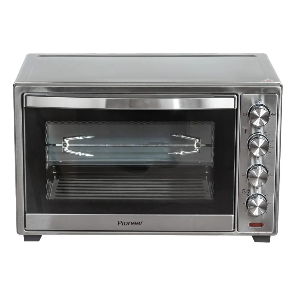 Фото 2 Электропечь 2000 Вт Pioneer 420993 57.5x36x40 см цвет серебристый Фото 2 Электропечь 2000 Вт Pioneer 420993 57.5x36x40 см цвет серебристый
