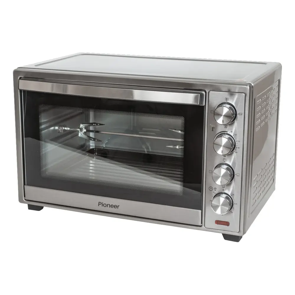 Фото 3 Электропечь 2000 Вт Pioneer 420993 57.5x36x40 см цвет серебристый Фото 3 Электропечь 2000 Вт Pioneer 420993 57.5x36x40 см цвет серебристый