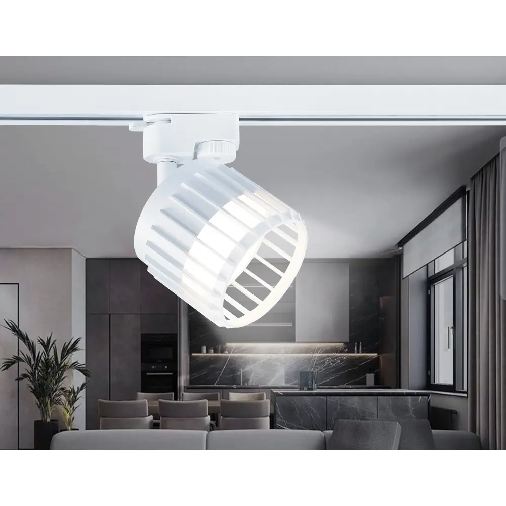 Фото 12 Трековый светильник спот под лампу Ambrella light Gl5348 12 Вт цвет белый Фото 12 Трековый светильник спот под лампу Ambrella light Gl5348 12 Вт цвет белый