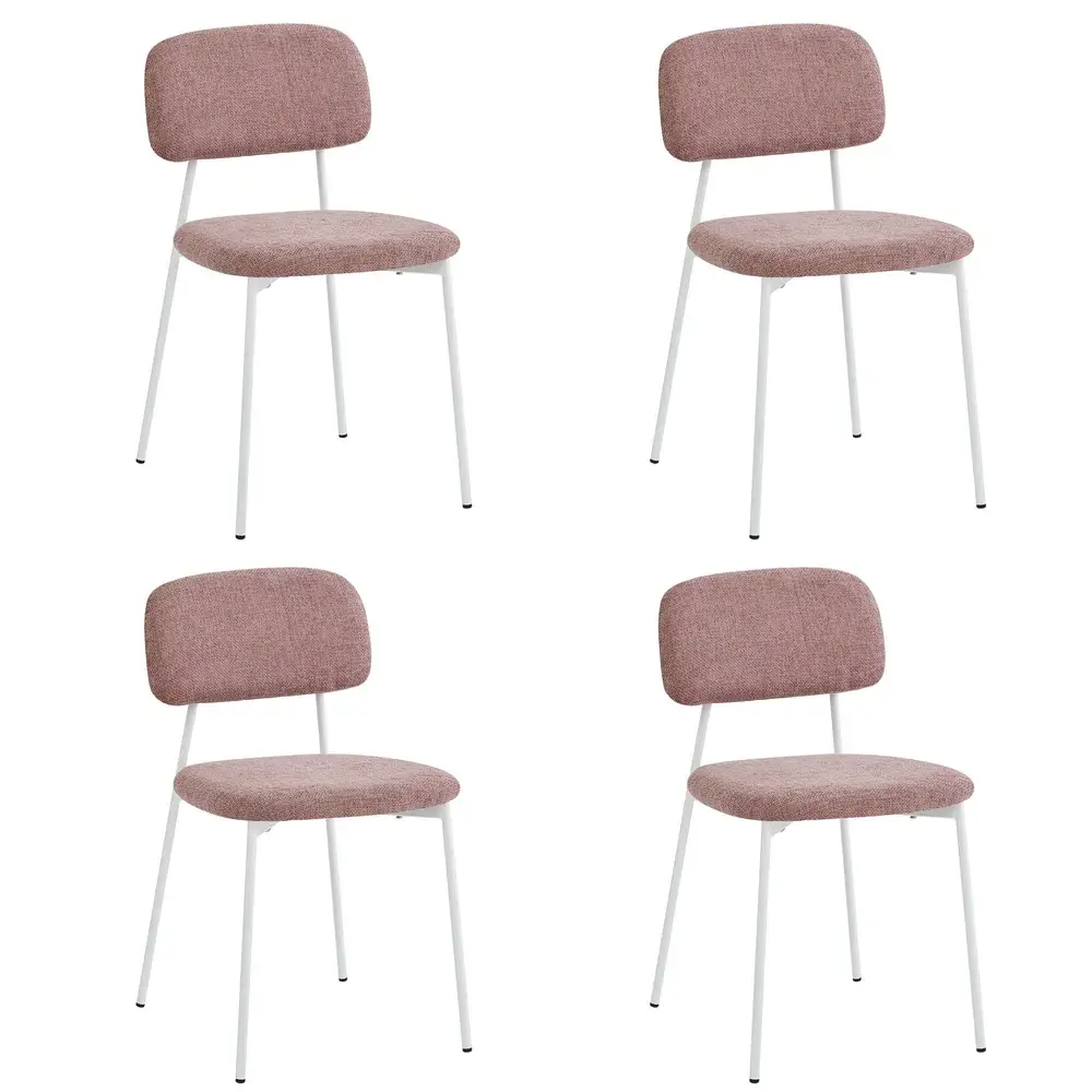 Фото Кухонный стул Stool group Chao 3277-ST-4 CD2302-13 pink w.l BOX 43x78x49 см рогожка цвет розовый Фото Кухонный стул Stool group Chao 3277-ST-4 CD2302-13 pink w.l BOX 43x78x49 см рогожка цвет розовый