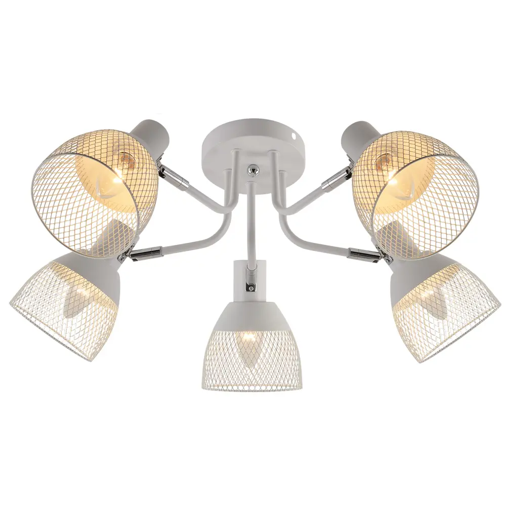 Фото 3 Люстра на штанге Reluce 01581-3.3-05 5 ламп 30 м² цвет хром/белый Фото 3 Люстра на штанге Reluce 01581-3.3-05 5 ламп 30 м² цвет хром/белый