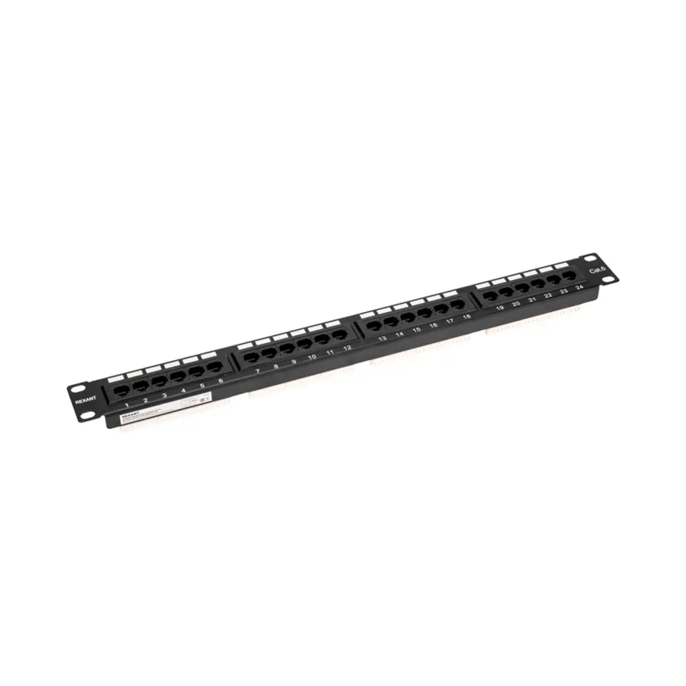 Фото 4 Панель коммутационная Rexant pro 19" 1U 24 порта UTP RJ-45 cat 6 Фото 4 Панель коммутационная Rexant pro 19" 1U 24 порта UTP RJ-45 cat 6