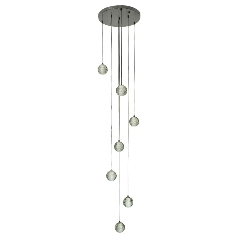 Фото Светильник подвесной Loft It Rain 10112-7 7 ламп 13 м² цвет хром прозрачный Фото Светильник подвесной Loft It Rain 10112-7 7 ламп 13 м² цвет хром прозрачный