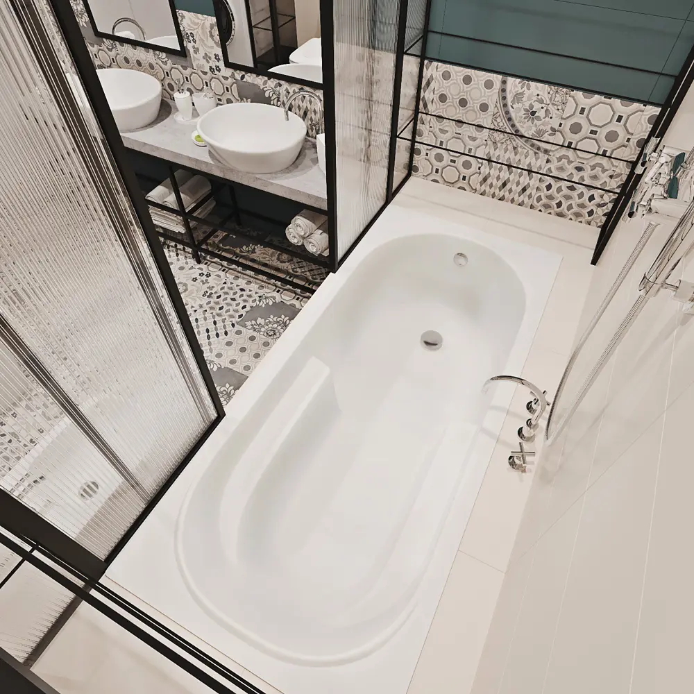 Фото 4 Прямоугольная ванна Lavinia Boho Bristol S2-35020070 литьевой акрил 170x75 см, с металлическим каркасом и лицевом экраном Фото 4 Прямоугольная ванна Lavinia Boho Bristol S2-35020070 литьевой акрил 170x75 см, с металлическим каркасом и лицевом экраном
