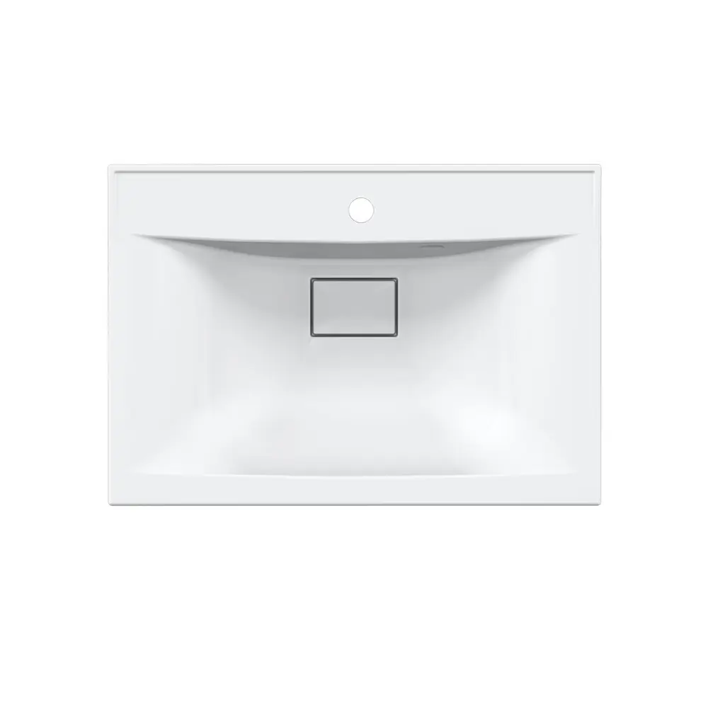 Фото 4 Тумба с раковиной из искусственного камня Vincea Mia 60 подвесная V.Oak White цвет тумбы коричневый Фото 4 Тумба с раковиной из искусственного камня Vincea Mia 60 подвесная V.Oak White цвет тумбы коричневый