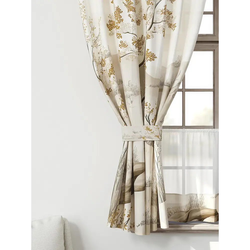 Фото 4 Комплект штор Comfy way Иномик - 17 CW705017-160 на шторной ленте 160x150 см цвет бежевый Фото 4 Комплект штор Comfy way Иномик - 17 CW705017-160 на шторной ленте 160x150 см цвет бежевый