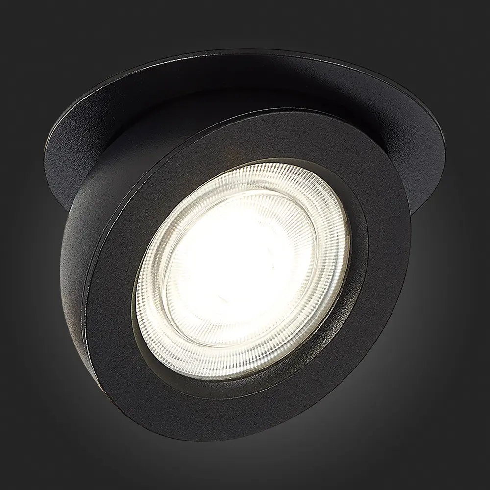 Фото 3 Светильник точечный светодиодный встраиваемый ST LUCE ST654.448.10 под отверстие 90 мм 3.50 м² нейтральный белый свет цвет черный Фото 3 Светильник точечный светодиодный встраиваемый ST LUCE ST654.448.10 под отверстие 90 мм 3.50 м² нейтральный белый свет цвет черный