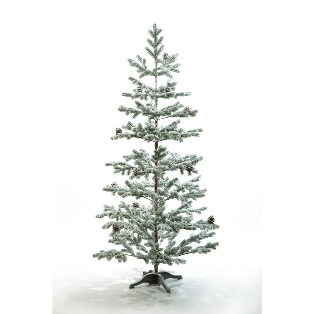 Фото Ель новогодняя искусственная Crystal trees KP17150 Борго заснеженная 150 см
