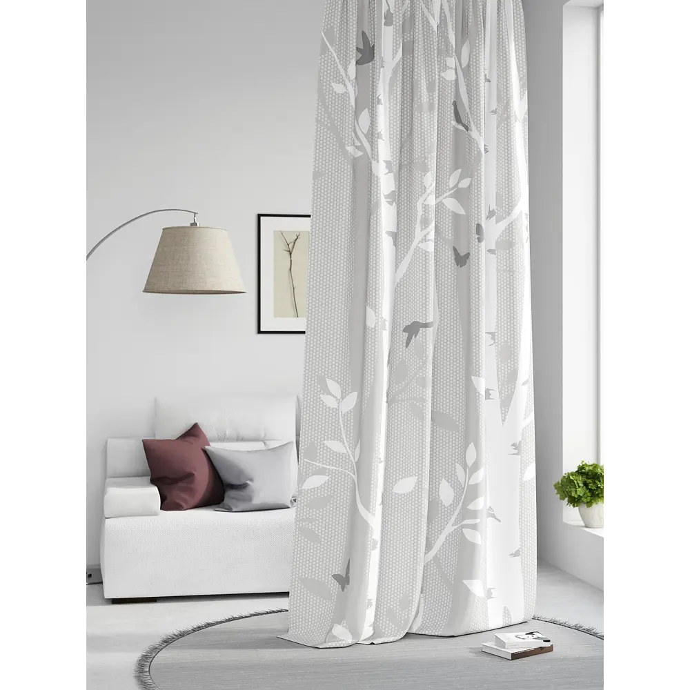 Фото Штора на шторной ленте Comfy Way Нилсти - 115 CW593115-260, 260x150 см, цвет белый Фото Штора на шторной ленте Comfy Way Нилсти - 115 CW593115-260, 260x150 см, цвет белый