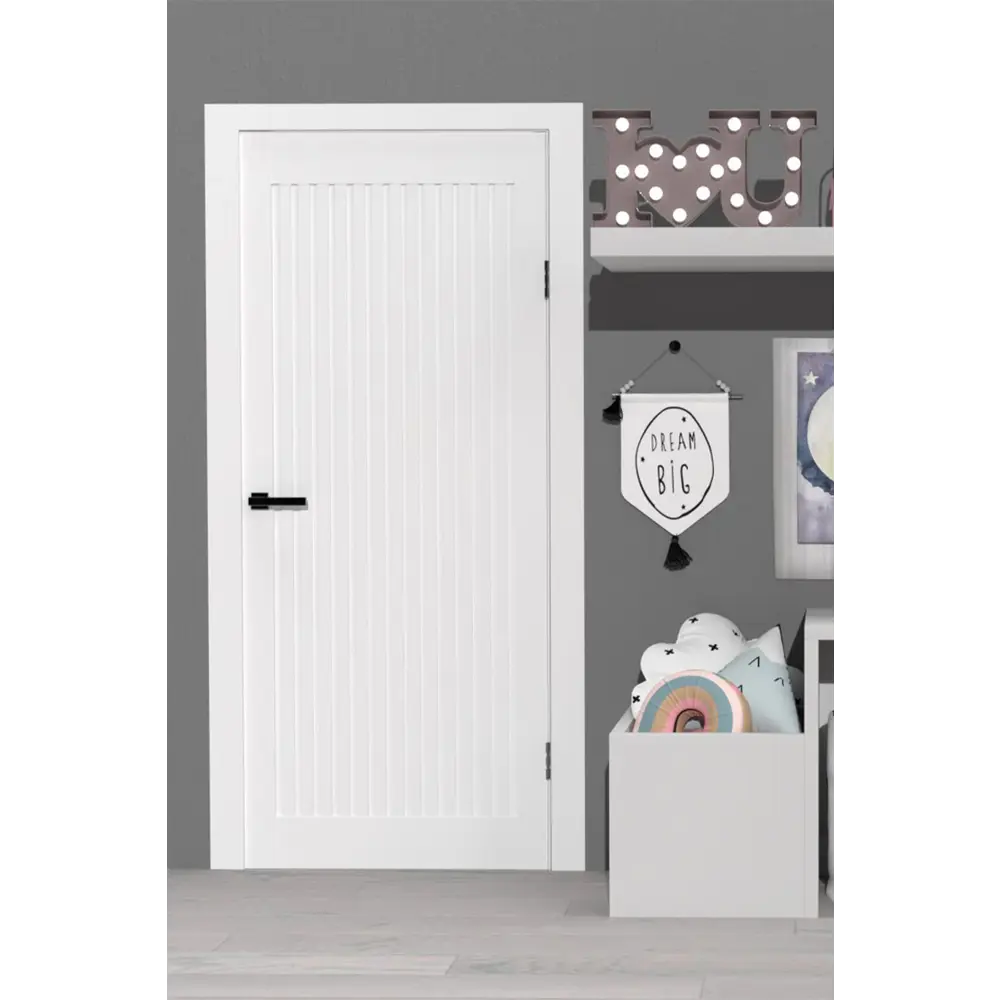 Фото 2 Дверь межкомнатная DK-doors Lux 23 глухая 80х200см ПВХ цвет велютто бьянко без замка и петель в комплекте Фото 2 Дверь межкомнатная DK-doors Lux 23 глухая 80х200см ПВХ цвет велютто бьянко без замка и петель в комплекте