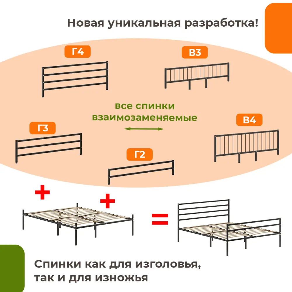 Фото 3 Кровать Домаклево mtlk-bz-sp2g-sp4g-120-190-ch 120 x 95.2 x 190 см металл цвет черный Фото 3 Кровать Домаклево mtlk-bz-sp2g-sp4g-120-190-ch 120 x 95.2 x 190 см металл цвет черный