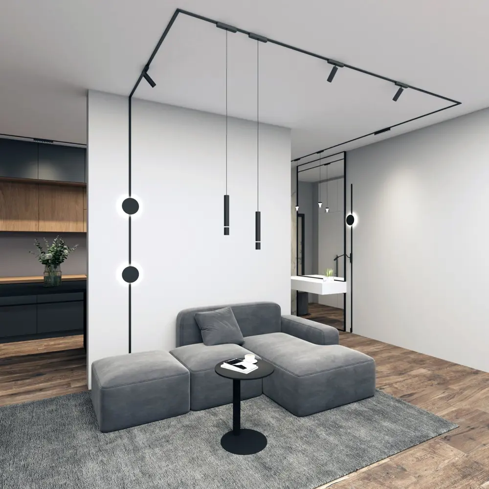 Фото 10 Трековый светильник спот светодиодный Denkirs Dk5340-bk 7 Вт магнитный 2 м² цвет черный Фото 10 Трековый светильник спот светодиодный Denkirs Dk5340-bk 7 Вт магнитный 2 м² цвет черный