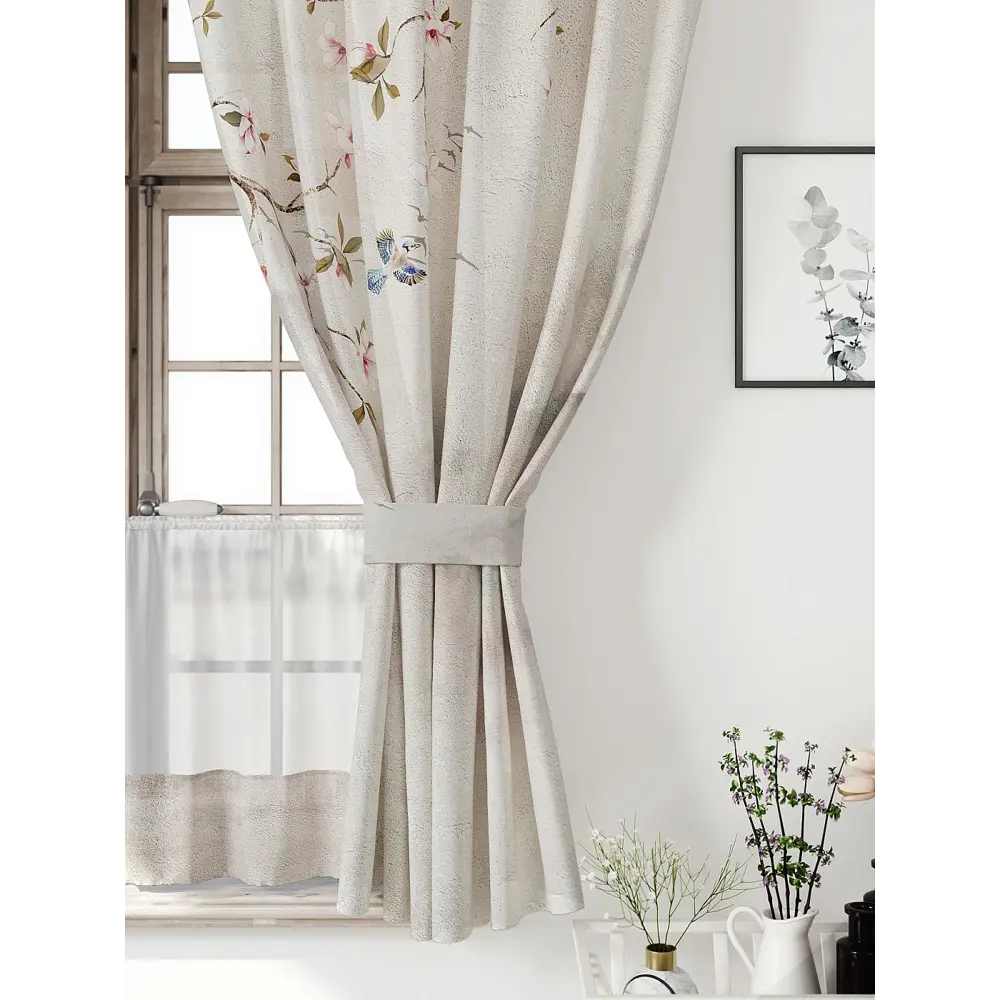 Фото 5 Комплект штор Comfy way Иномик - 35 CW705035-160 на шторной ленте 160x150 см цвет бежевый Фото 5 Комплект штор Comfy way Иномик - 35 CW705035-160 на шторной ленте 160x150 см цвет бежевый