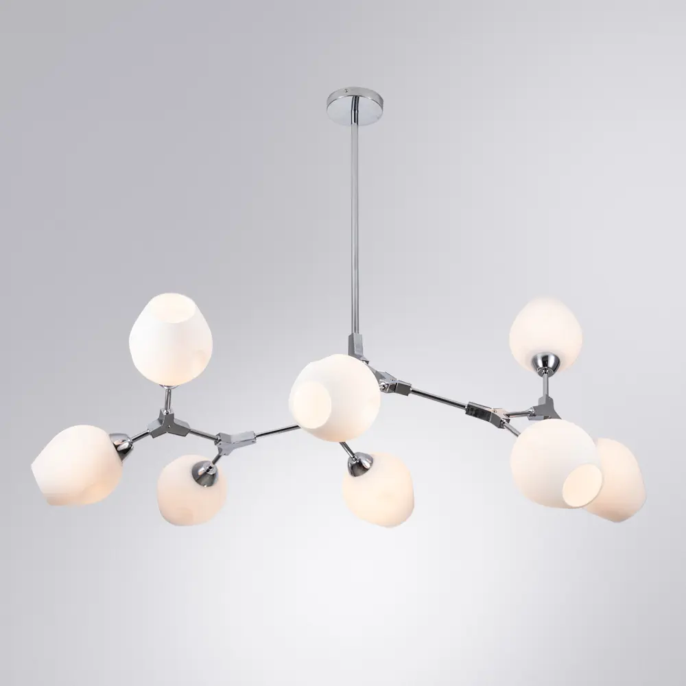 Фото 2 Люстра подвесная Arte lamp A4103sp-8cc 8 ламп 18.5 м² цвет хром Фото 2 Люстра подвесная Arte lamp A4103sp-8cc 8 ламп 18.5 м² цвет хром