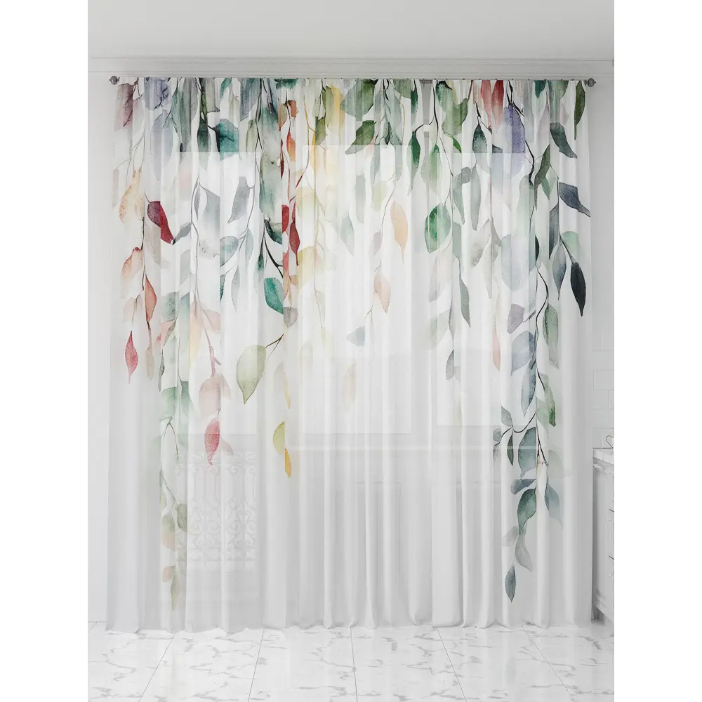 Фото 2 Тюль Comfy way Олион - 95 CW991095-250 на шторной ленте 250x450 см цвет бежевый