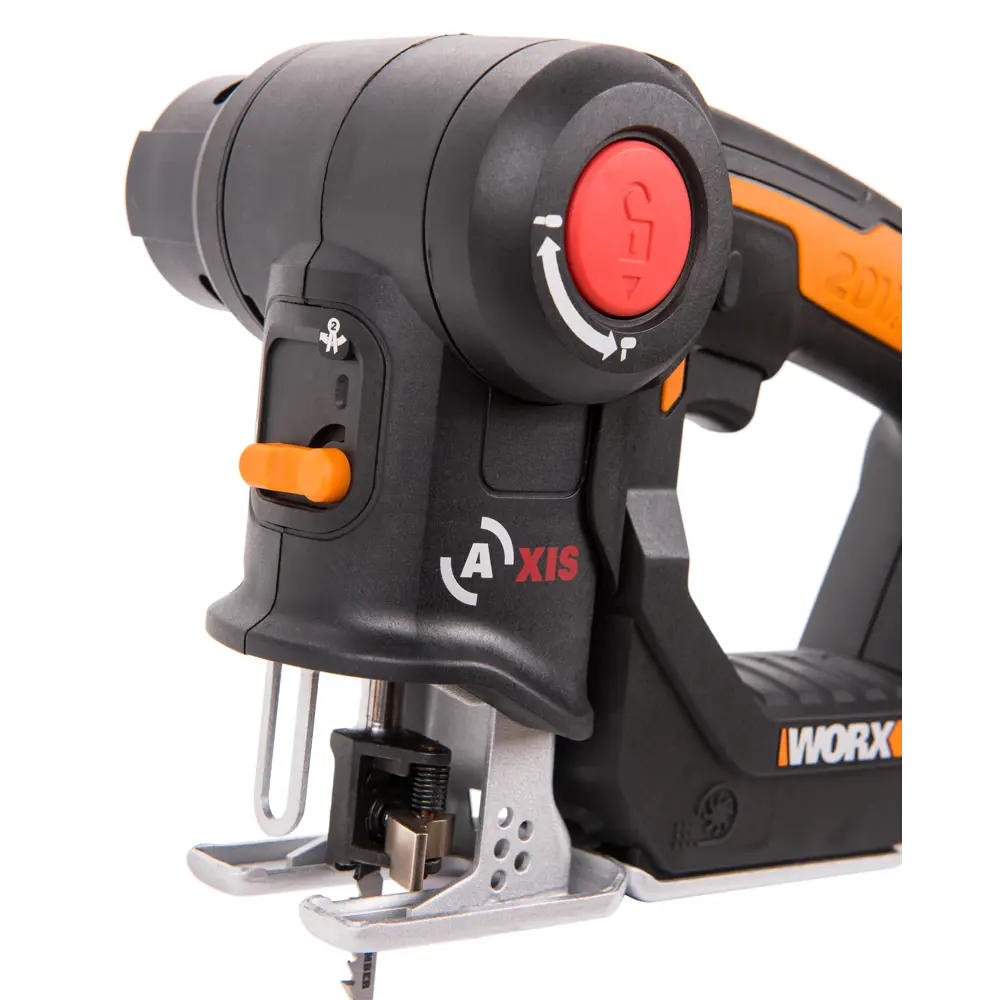 Фото 4 Лобзик аккумуляторный Worx AXIS WX550, 20 В Li-Ion 1x2 Ач Фото 4 Лобзик аккумуляторный Worx AXIS WX550, 20 В Li-Ion 1x2 Ач