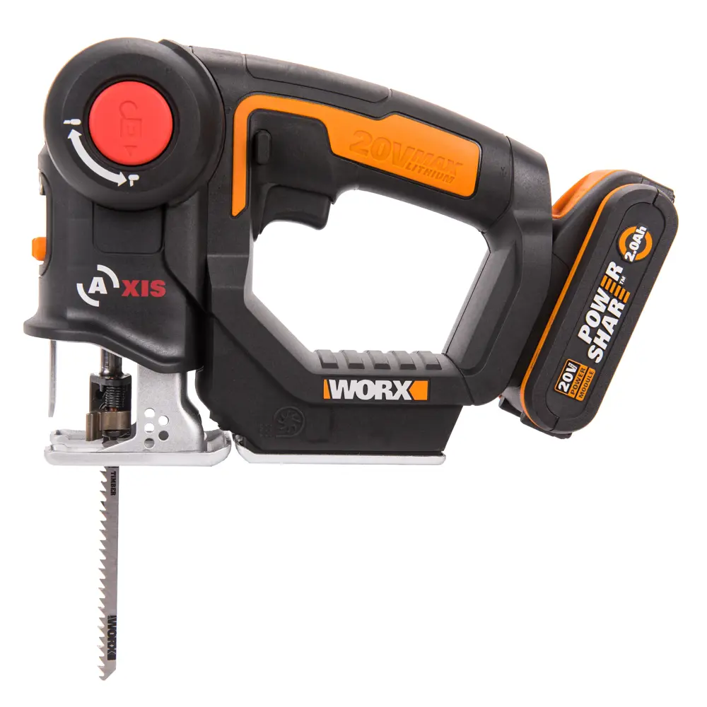 Фото Лобзик аккумуляторный Worx AXIS WX550, 20 В Li-Ion 1x2 Ач Фото Лобзик аккумуляторный Worx AXIS WX550, 20 В Li-Ion 1x2 Ач