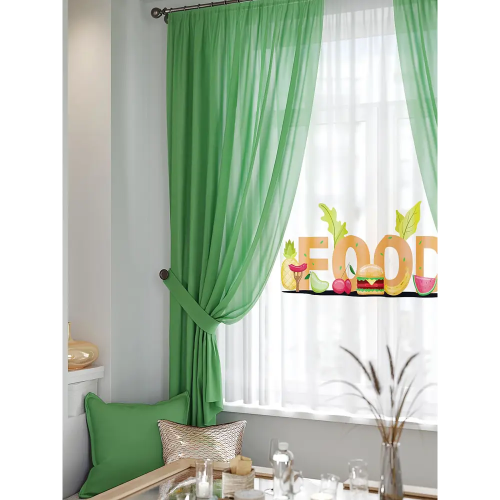 Фото 2 Тюль Helga TD-550418 на шторной ленте 300x180 см цвет разноцветный Фото 2 Тюль Helga TD-550418 на шторной ленте 300x180 см цвет разноцветный