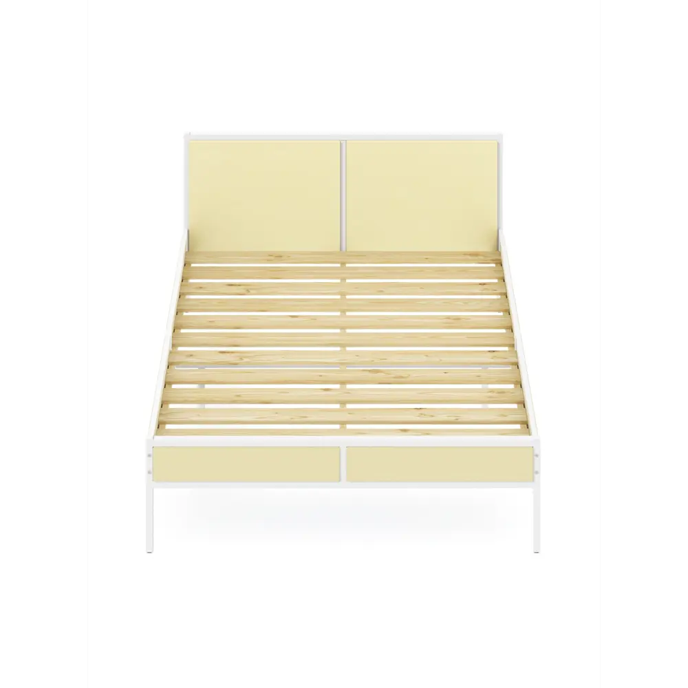 Фото 2 Кровать Solarius Kr120loft-van-white 125 x 90 x 206 см сосна цвет бежевый