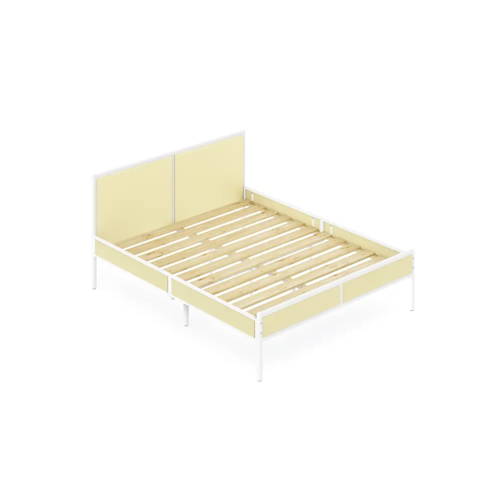 Фото Кровать Solarius Kr120loft-van-white 125 x 90 x 206 см сосна цвет бежевый