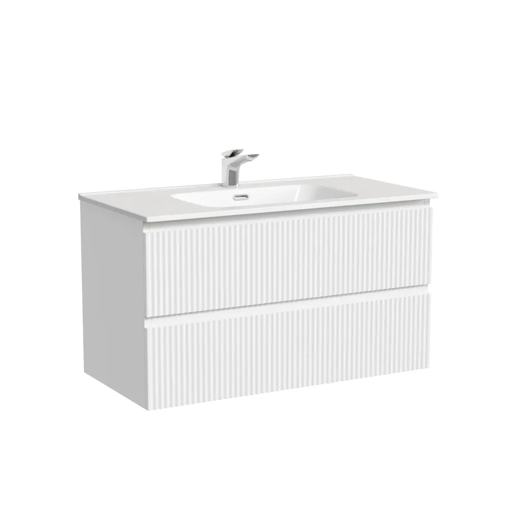 Фото Тумба под раковину Sancos Snob R 90 Bianco SNR90W подвесная Фото Тумба под раковину Sancos Snob R 90 Bianco SNR90W подвесная