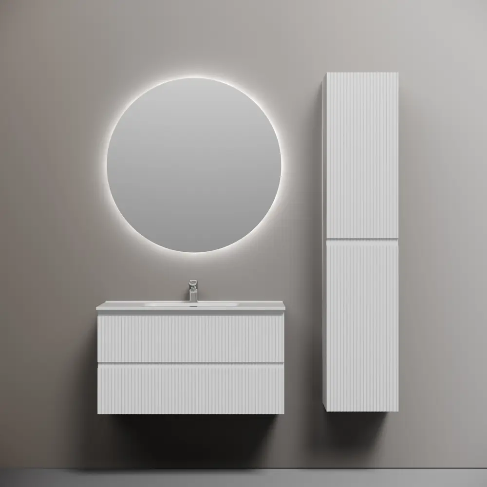 Фото 2 Тумба под раковину Sancos Snob R 90 Bianco SNR90W подвесная Фото 2 Тумба под раковину Sancos Snob R 90 Bianco SNR90W подвесная