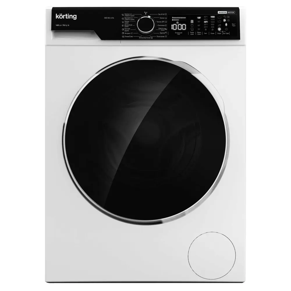 Фото Стиральная машина с сушкой Korting Kwd 58il14106 63x82x65 см 6 кг цвет белый Фото Стиральная машина с сушкой Korting Kwd 58il14106 63x82x65 см 6 кг цвет белый