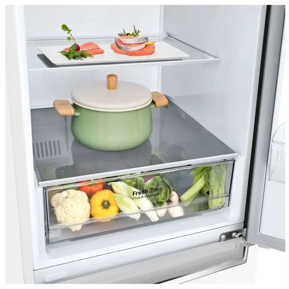 Фото 16 Отдельностоящий холодильник Lg GC-B459SQCL 59.5x186 см цвет белый Фото 16 Отдельностоящий холодильник Lg GC-B459SQCL 59.5x186 см цвет белый