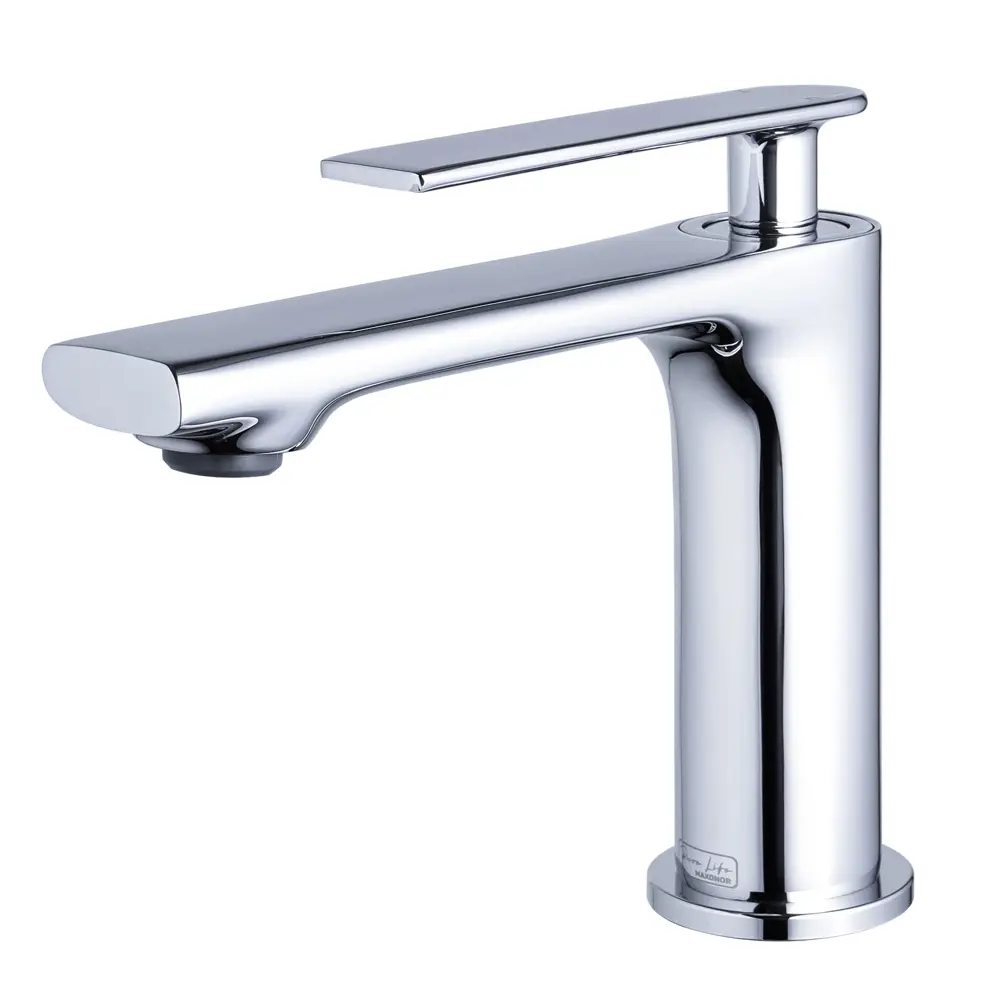 Фото 2 Смеситель для раковины Maxonor pure life Pl 1086 PL1086 однорычажный цвет хромированный Фото 2 Смеситель для раковины Maxonor pure life Pl 1086 PL1086 однорычажный цвет хромированный