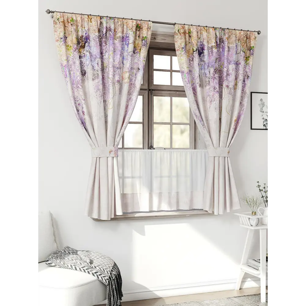 Фото 3 Комплект штор Comfy way Иномик - 82 CW705082-160 на шторной ленте 160x150 см цвет бежевый Фото 3 Комплект штор Comfy way Иномик - 82 CW705082-160 на шторной ленте 160x150 см цвет бежевый