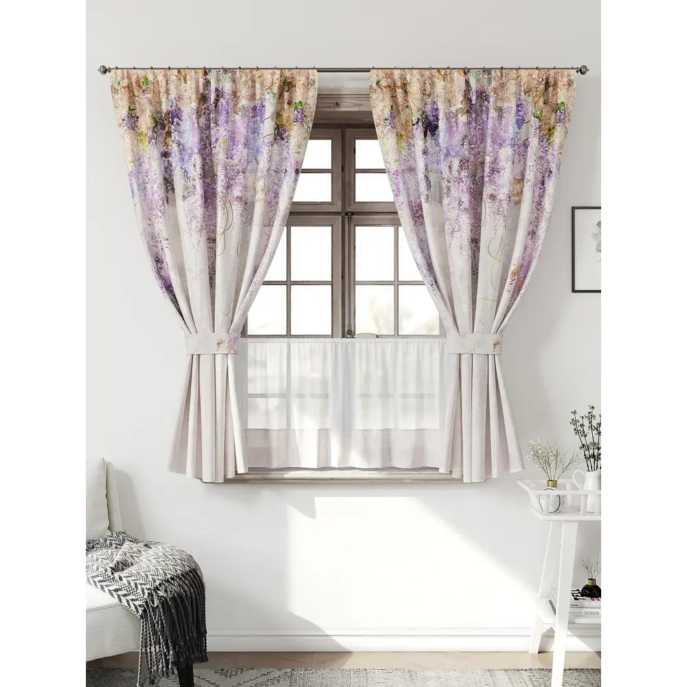 Фото Комплект штор Comfy way Иномик - 82 CW705082-160 на шторной ленте 160x150 см цвет бежевый Фото Комплект штор Comfy way Иномик - 82 CW705082-160 на шторной ленте 160x150 см цвет бежевый