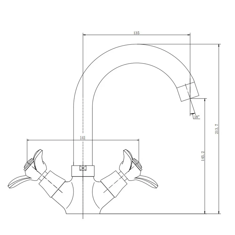 Фото 2 Смеситель для ванны Fashun 276198 цвет хром Фото 2 Смеситель для ванны Fashun 276198 цвет хром