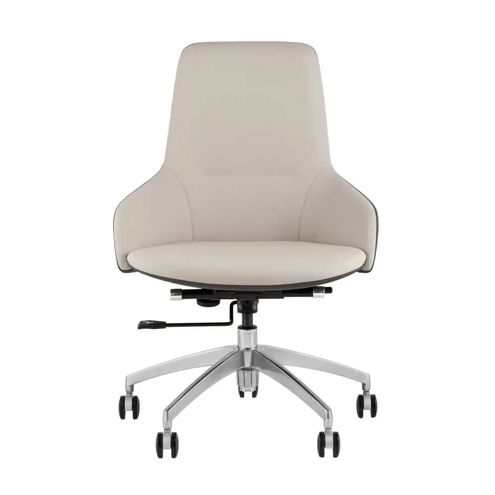 Фото 7 Офисное кресло Stool group Soulo 66x100.5x63 см эко кожа цвет серый, бежевый Фото 7 Офисное кресло Stool group Soulo 66x100.5x63 см эко кожа цвет серый, бежевый