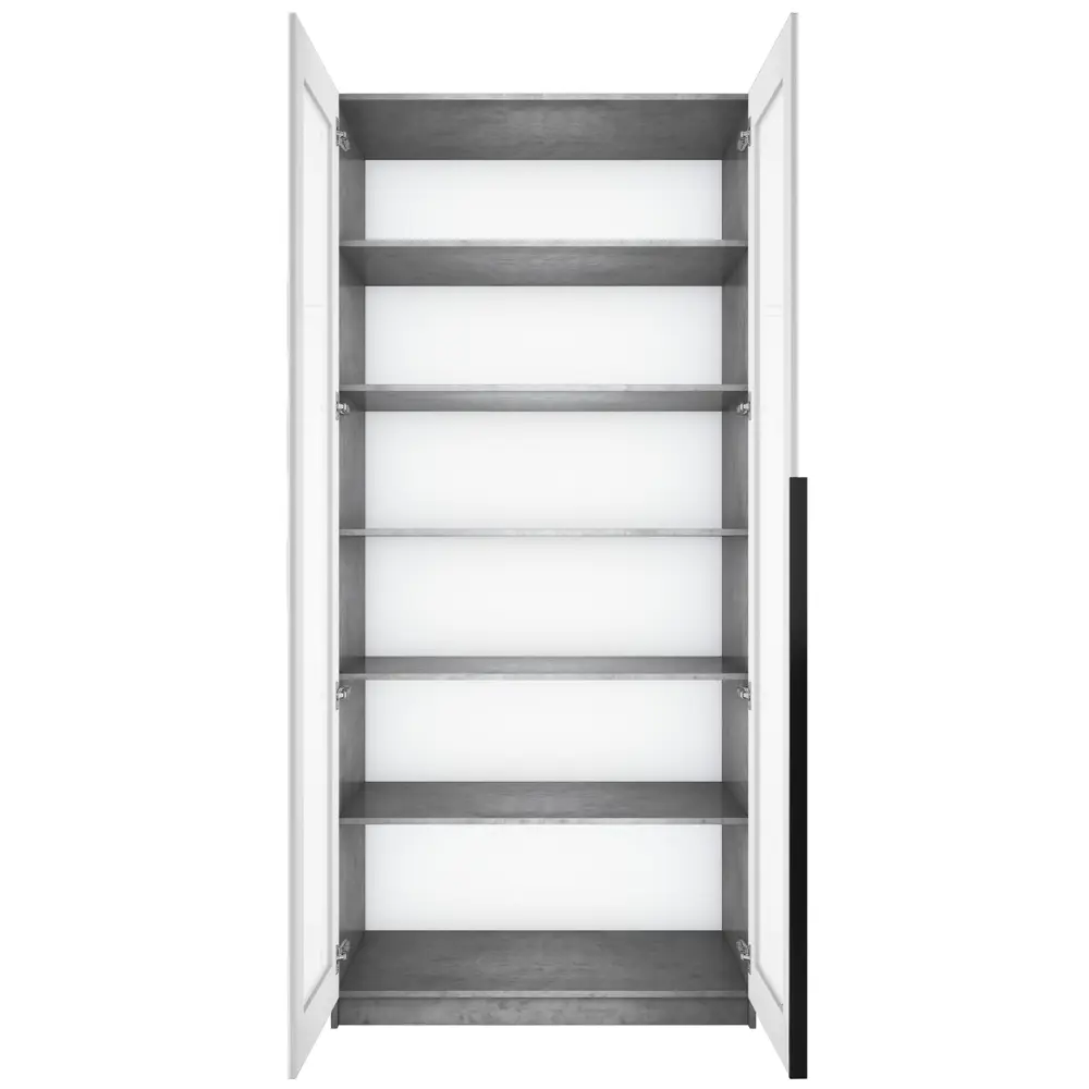 Фото 4 Шкаф распашной Мебельная компания е1 LCKSb_SH_1000_BT 101x220x52.5 см ЛДСП цвет бетон Фото 4 Шкаф распашной Мебельная компания е1 LCKSb_SH_1000_BT 101x220x52.5 см ЛДСП цвет бетон