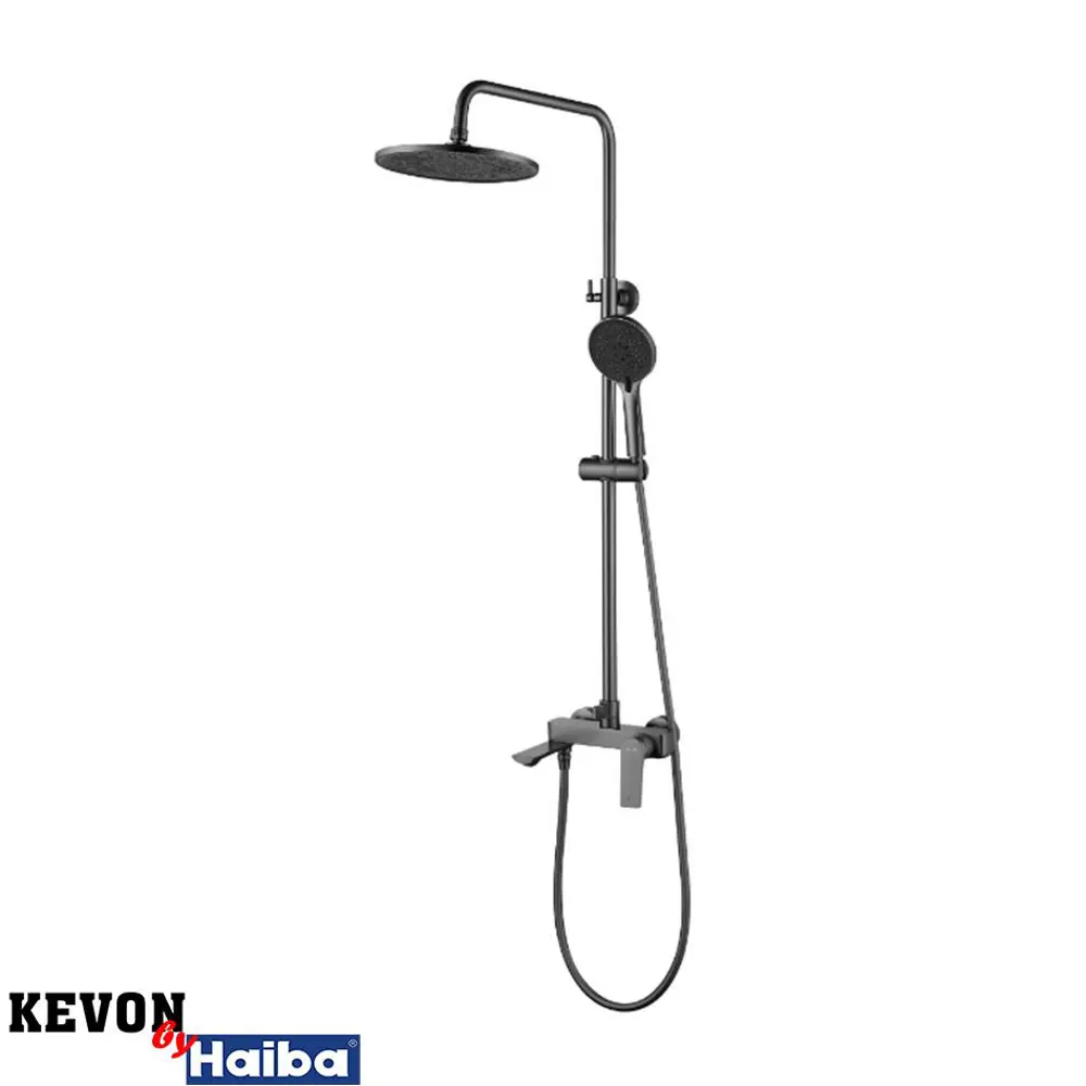 Фото Душевая система KEVON KV99232-3 цвет оружейная сталь