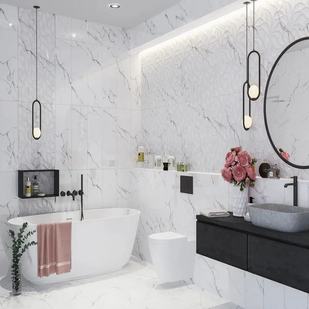 Фото 2 Керамическая плитка Eletto ceramica Insignia N60010 242x24.2см цвет белый Фото 2 Керамическая плитка Eletto ceramica Insignia N60010 242x24.2см цвет белый