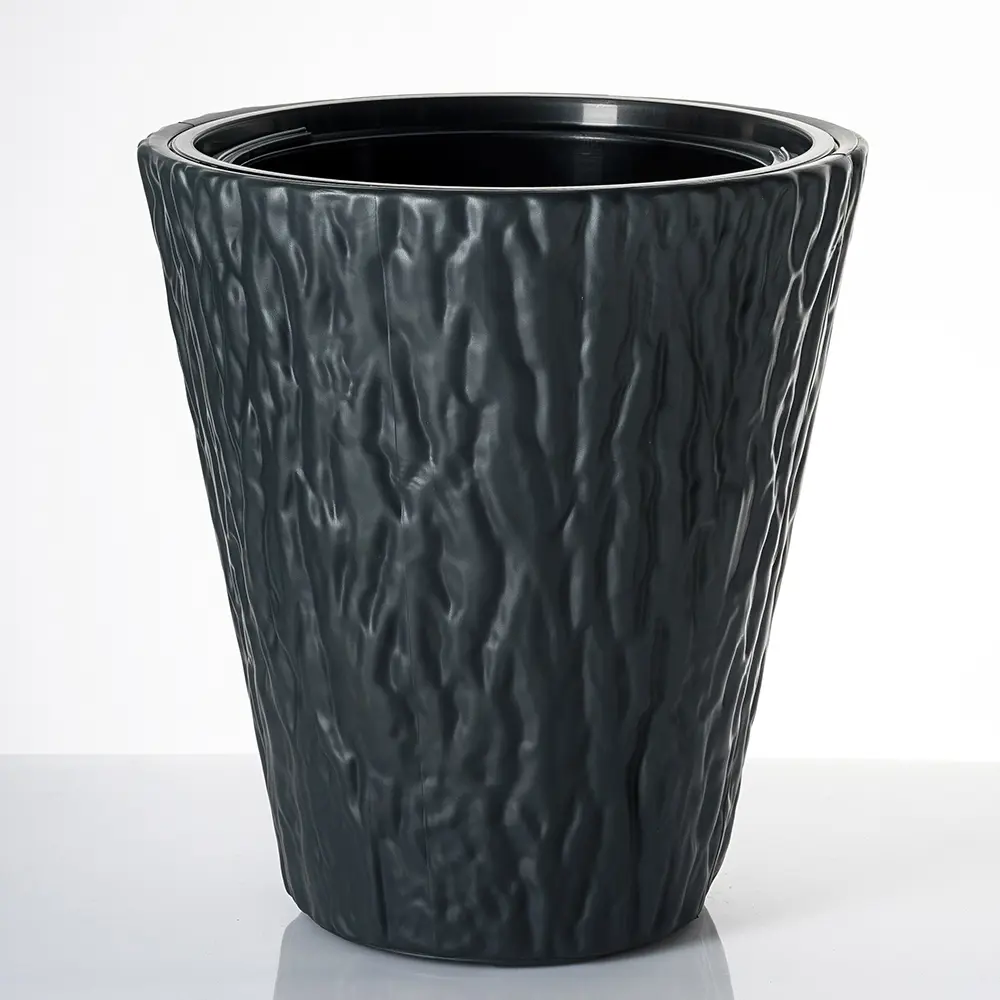 Фото Кашпо Kora Form-plastic d 30 см 34 см 14.6 л полипропилен черный Фото Кашпо Kora Form-plastic d 30 см 34 см 14.6 л полипропилен черный