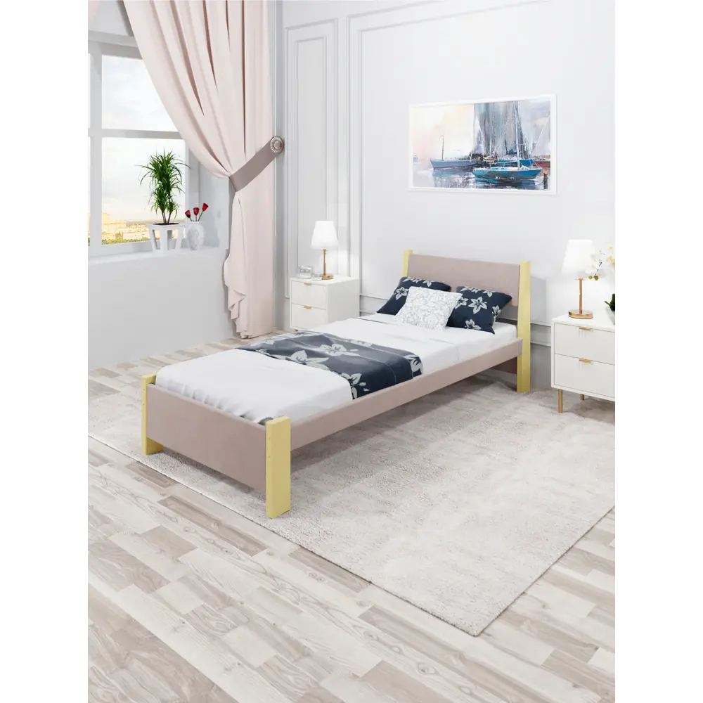 Фото 3 Кровать Solarius Мишка реечное основание 110 x 80 x 200 см дерево цвет мокко мусс;ванильный Фото 3 Кровать Solarius Мишка реечное основание 110 x 80 x 200 см дерево цвет мокко мусс;ванильный