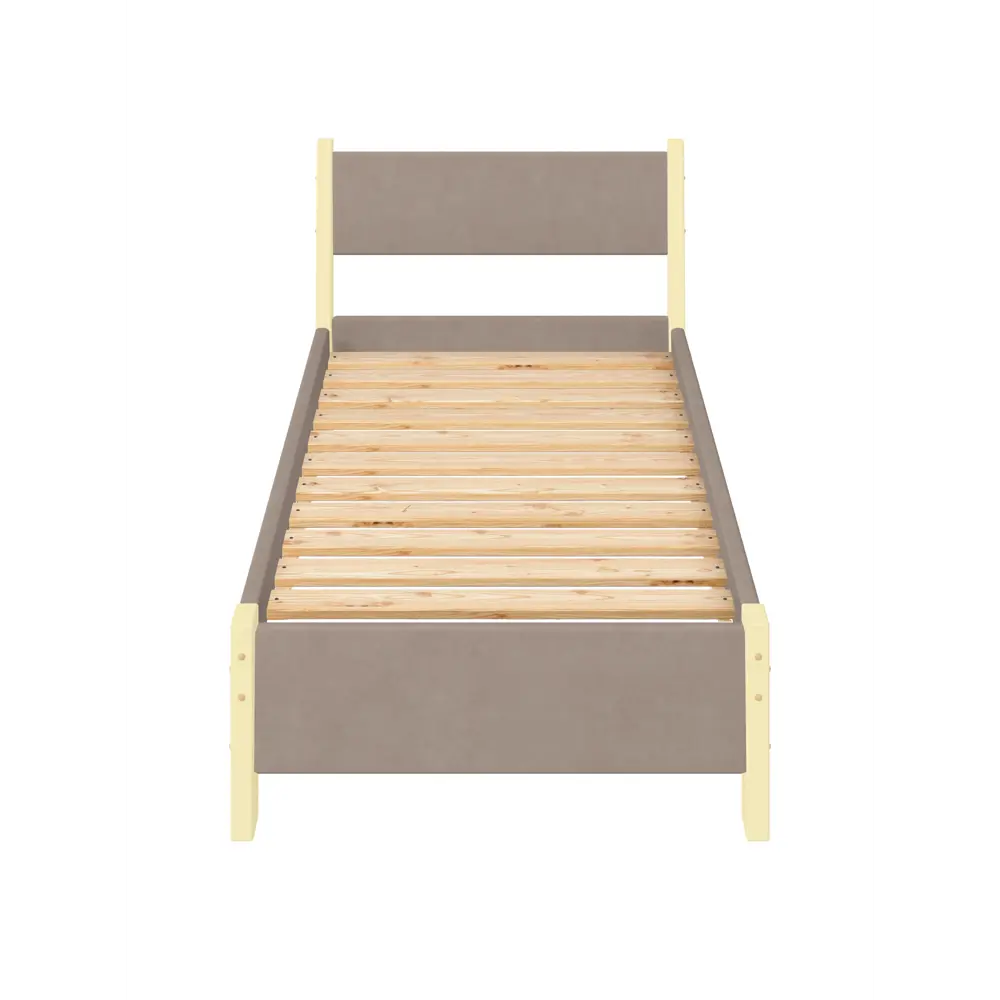 Фото 2 Кровать Solarius Мишка реечное основание 110 x 80 x 200 см дерево цвет мокко мусс;ванильный Фото 2 Кровать Solarius Мишка реечное основание 110 x 80 x 200 см дерево цвет мокко мусс;ванильный