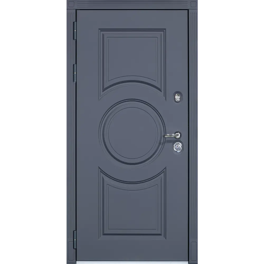 Фото 2 Входная дверь Diva STR МХ-30 205x96см левый цвет Д15 софт шампань/серый софт с зеркалом