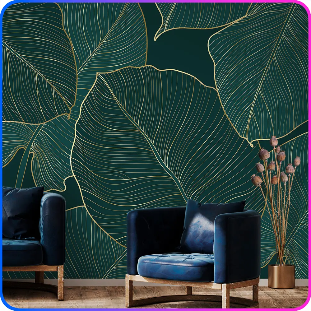 Фото 10 Фотообои на стену флизелиновые 3d Листья 300x270 см Luxury Walls AM25403 Фото 10 Фотообои на стену флизелиновые 3d Листья 300x270 см Luxury Walls AM25403